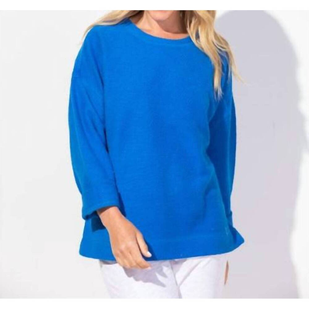 NEW ESCAPE sundown crew pullover in indigo